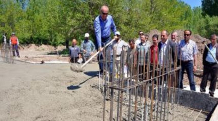 Kılı&ccedil;kaya Barajı Sosyal Tesislerine Yapılacak Caminin Temelleri Atıldı