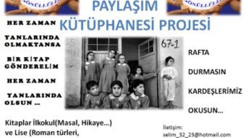 &Uuml;niversite &Ouml;ğrencileri, K&uuml;t&uuml;phanesi Olmayan Okullara Kitap Topluyor