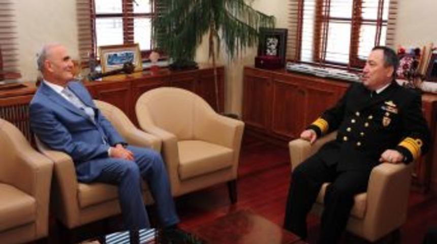 Sahil G&uuml;venlik Komutanı, Başkan Yılmaz&rsquo;ı Ziyaret Etti