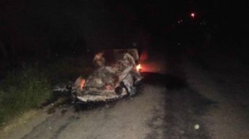 Yolda Seyir Halindeyken Alev Aldı