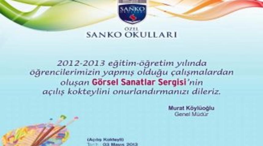 &Ouml;zel Sanko Okulları G&ouml;rsel Sanatlar Sergisi