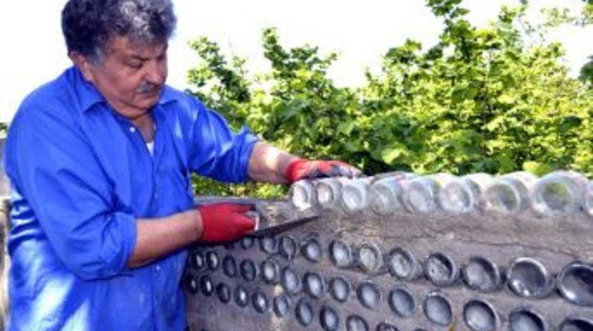 Mama şişelerinden Duvar &Ouml;rd&uuml;