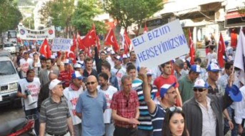 İş&ccedil;i Kenti Soma&rsquo;da 1 Mayıs Coşkusu