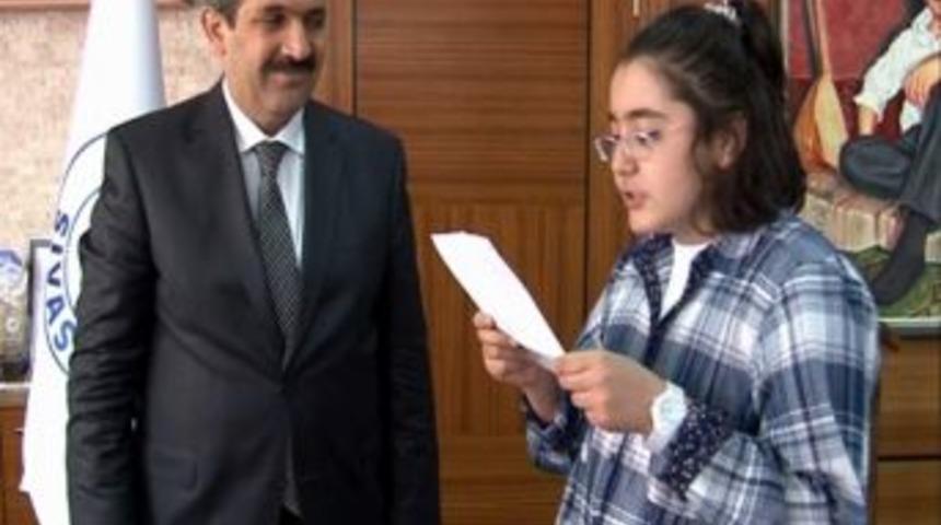 İlk&ouml;ğretim &Ouml;ğrencisinden Başkan &Uuml;rg&uuml;p'e Duygu Dolu Mektup