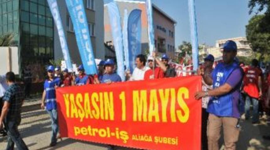 Aliağa&rsquo;da 1 Mayıs Coşkuyla Kutlandı