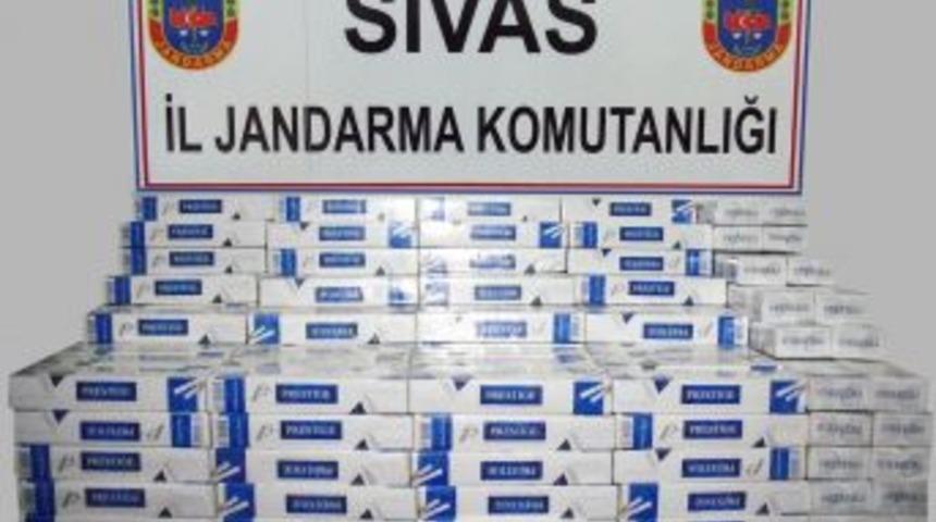Sivas&rsquo;ta Ka&ccedil;ak Sigara Operasyonu