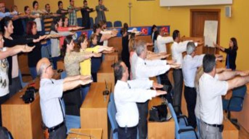 Belediye Personeline Işyeri Egzersizleri Eğitimi Verildi