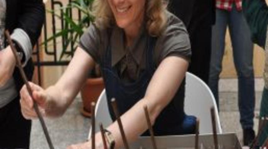 L&uuml;ksemburg Prensesi Sibilla Bursa'da Ebru Yaptı