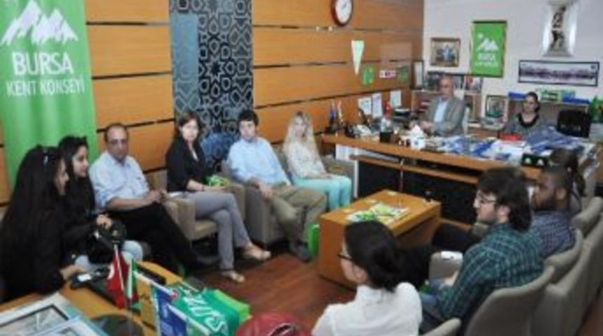 Amerikalı &Ouml;ğrencilerden Kent Konseyi&rsquo;ne Ziyaret