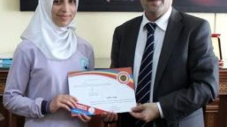 B&ouml;lge Birincisinden Milli Eğitim M&uuml;d&uuml;r&uuml; Kına&rsquo;ya Ziyaret