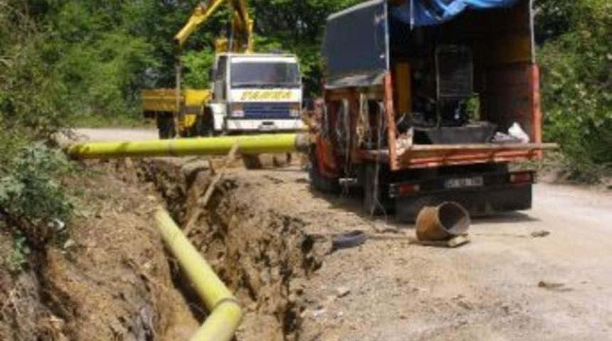 Doğalgaz Ana Boru Hattı &Ccedil;alışmalarında Sona Yaklaşıyor