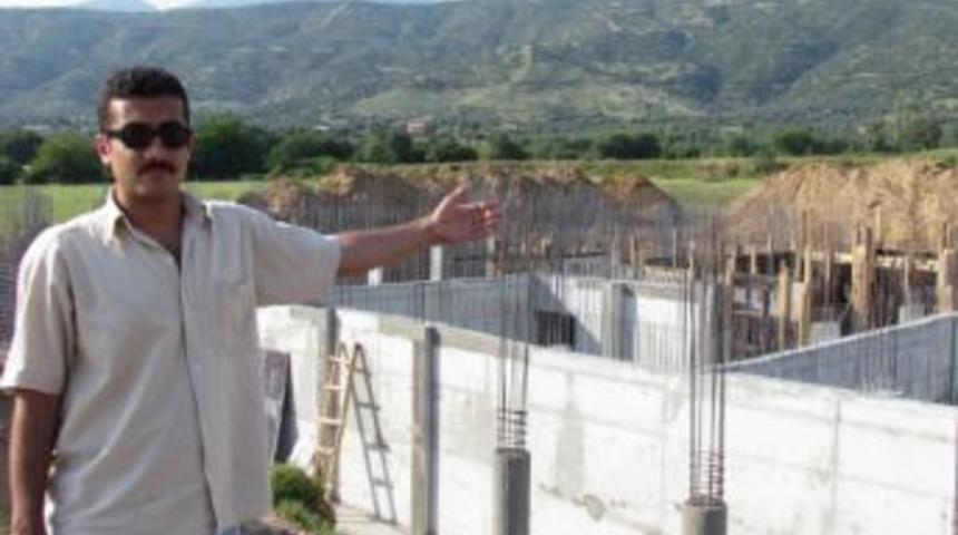 &Ouml;demiş'te İmam Hatip Lisesi İnşaatı Tam Hız