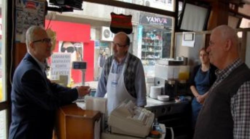 Başkan Pekel'den Esnaf Ziyareti