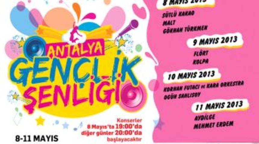 Antalya&rsquo;da Gen&ccedil;ler Şenlikte Birbirinden &Uuml;nl&uuml; Sanat&ccedil;ılarla Buluşacak