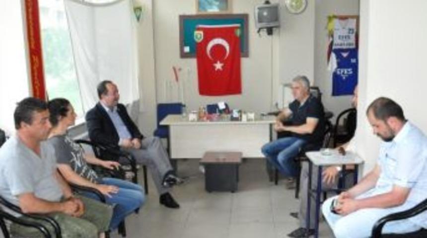 Chp&rsquo;li Recep G&uuml;rkan&rsquo;dan Edirne Basketbol Taraftarları Derneği&rsquo;ne Ziyaret