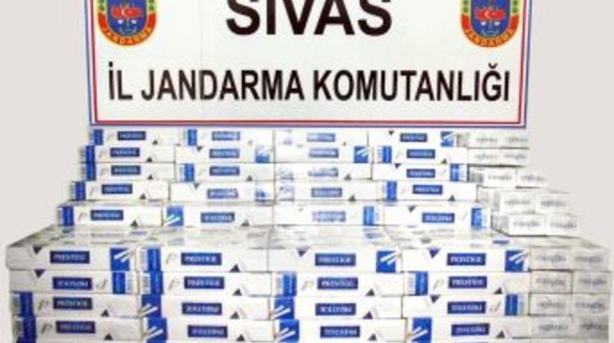 Jandarmadan Ka&ccedil;ak Sigara Operasyonu