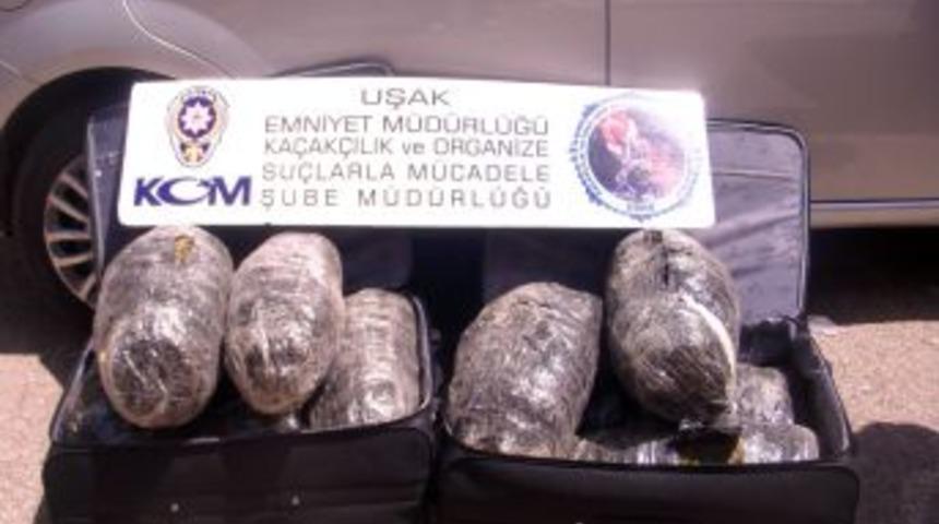 Uşak&rsquo;ta Yaklaşık 63 Kg. Esrar Ele Ge&ccedil;irildi