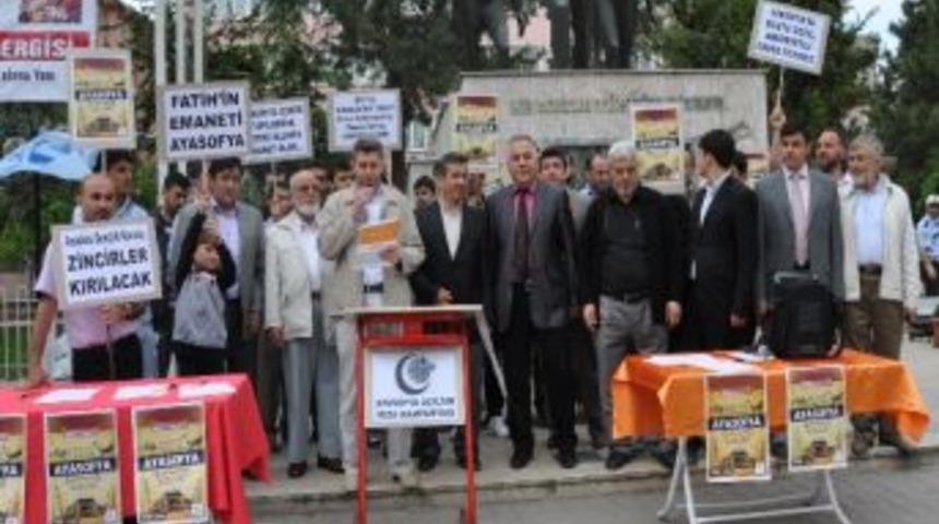 Bafra’da Ayasofya İçin İmza Kampanyası