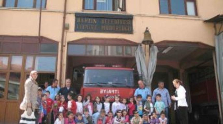 Miniklere Yangın Eğitimi