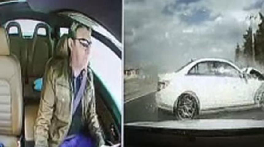 Dehşet anları g&uuml;venlik kamerasında