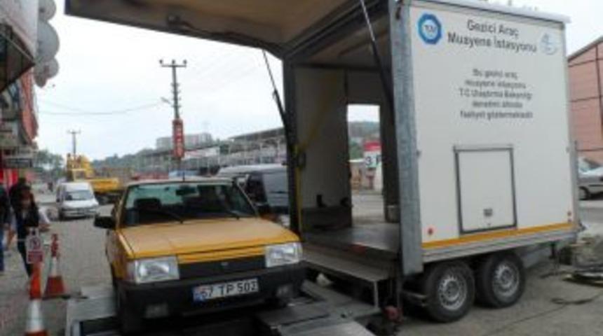 Gezici muayene istasyonu Alaplı'da