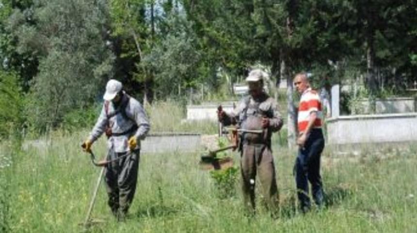 Mezarlıklarda Bahar Temizliği Başladı