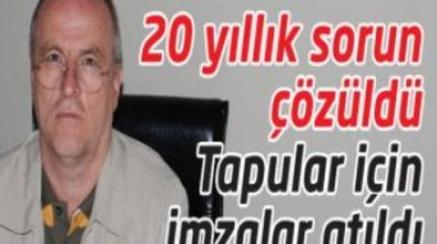 20 yıllık sorun &ccedil;&ouml;z&uuml;ld&uuml;