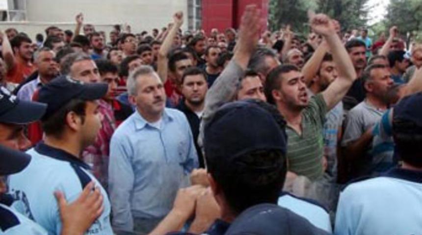 Esnaf ile polis arasında arbede