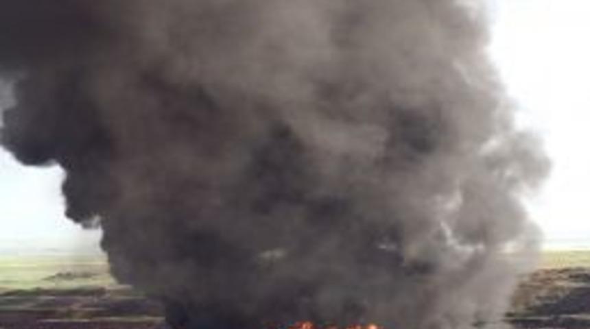 Diyarbakır'da Petrol Boru Hattında Patlama