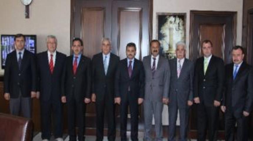 Ticaret Borsası Başkanı G&uuml;ney&rsquo;den Başkan K&uuml;lc&uuml;&rsquo;ye Ziyaret