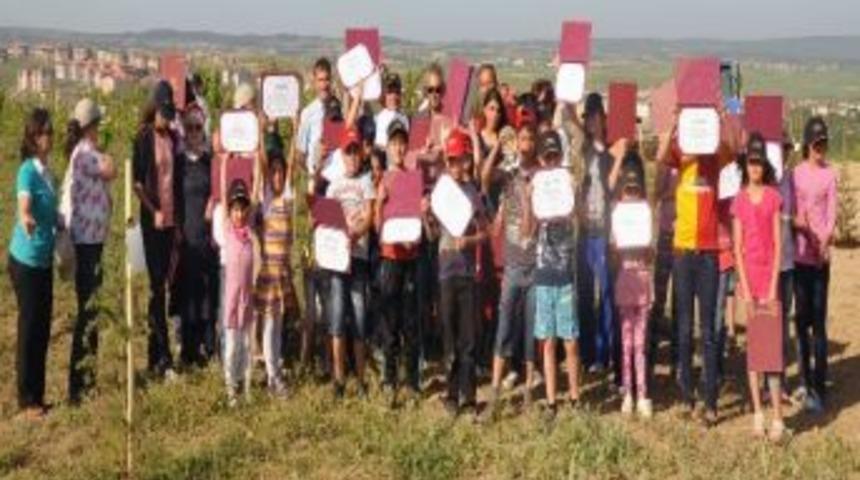 G&uuml;le&ccedil; Sevgi Evleri Sakinleri Ağa&ccedil; Dikti