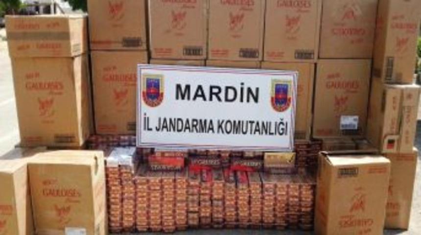 Mardin'de 45 Bin 840 Paket Ka&ccedil;ak Sigara Ele Ge&ccedil;irildi