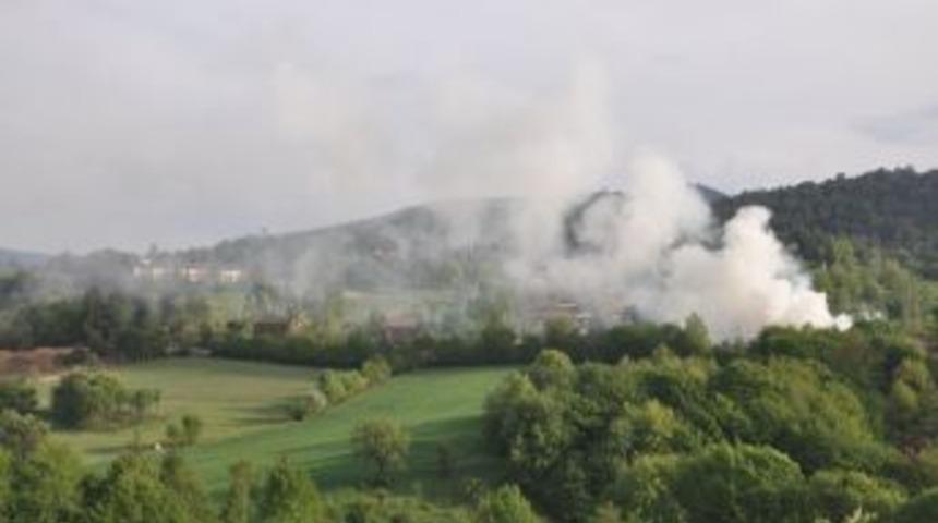 &Uuml;nl&uuml;leri Korkutan Yangın