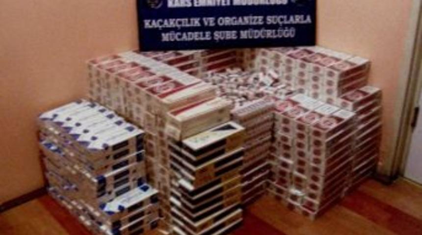 Kars&rsquo;ta 10 Bin Paket Ka&ccedil;ak Sigara Ele Ge&ccedil;irildi