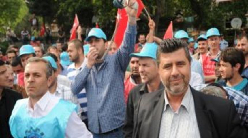 Metal İş&ccedil;ileri Eylemde