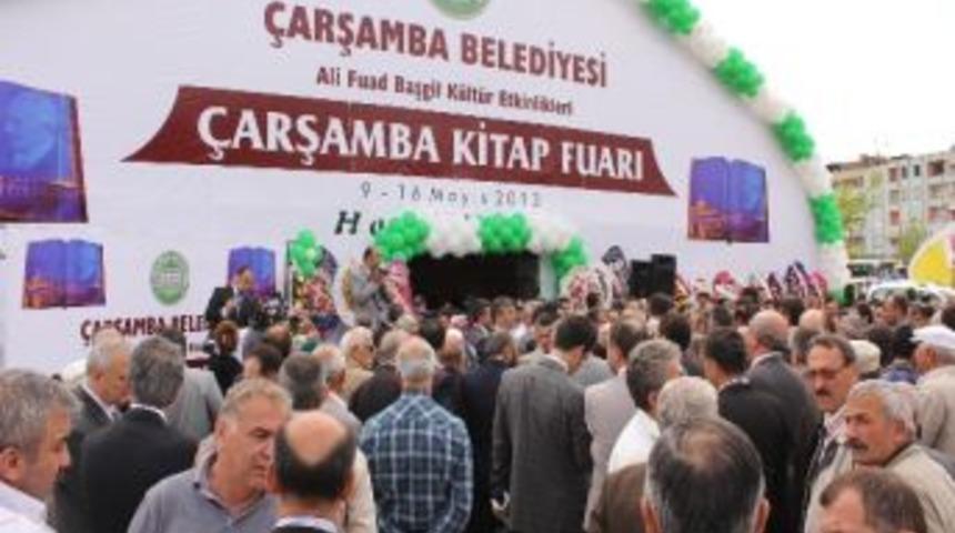 &Ccedil;arşamba Kitap Fuarı A&ccedil;ıldı