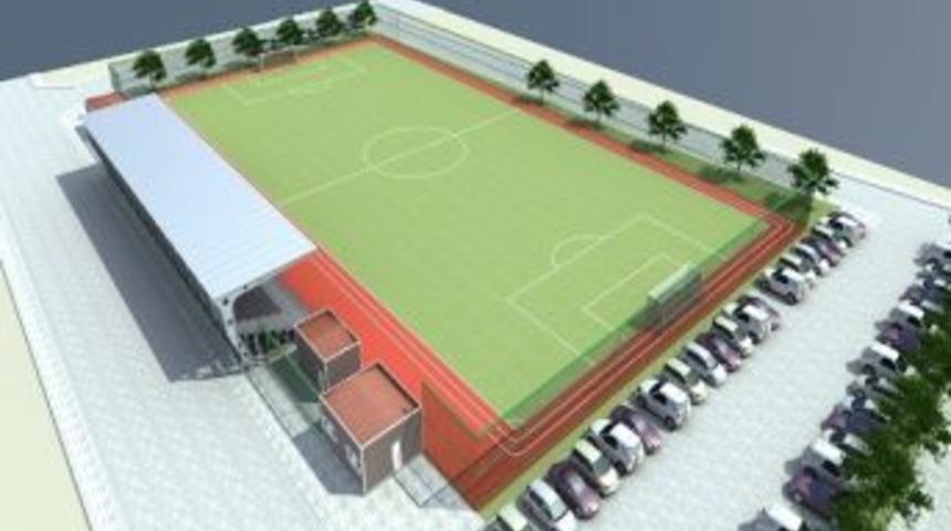 Yenişehir Belediyesi&rsquo;nden Eğri&ccedil;am&rsquo;a Futbol Sahası