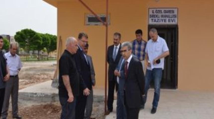 B&uuml;y&uuml;khatipoğlu Taziye Evi İnşaatını Denetledi