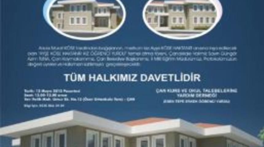 G&uuml;reş Ağasından &Ccedil;an&rsquo;a Kız &Ouml;ğrenci Yurdu