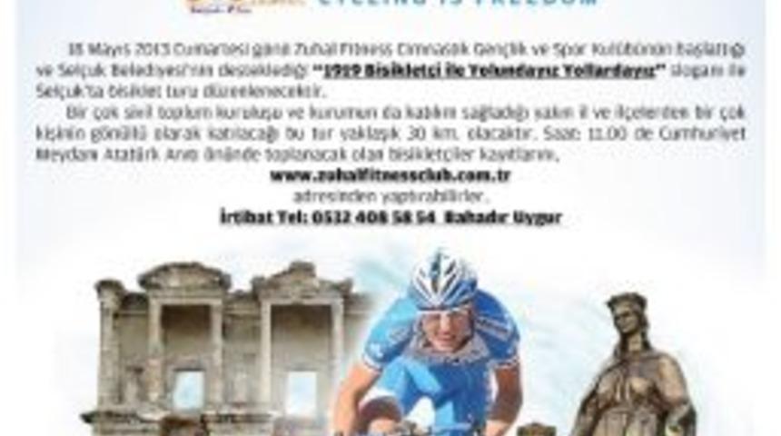 Sel&ccedil;uk&rsquo;ta 1919 Bisikletli Ata&rsquo;nın Yolunda İlerleyecek