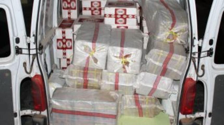 12 Bin 540 Paket G&uuml;mr&uuml;k Ka&ccedil;ağı Sigara Ele Ge&ccedil;irildi