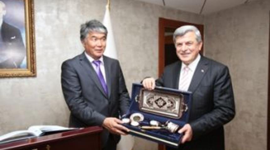 Kırgızistan heyetinden B&uuml;y&uuml;kşehir&rsquo;e ziyaret