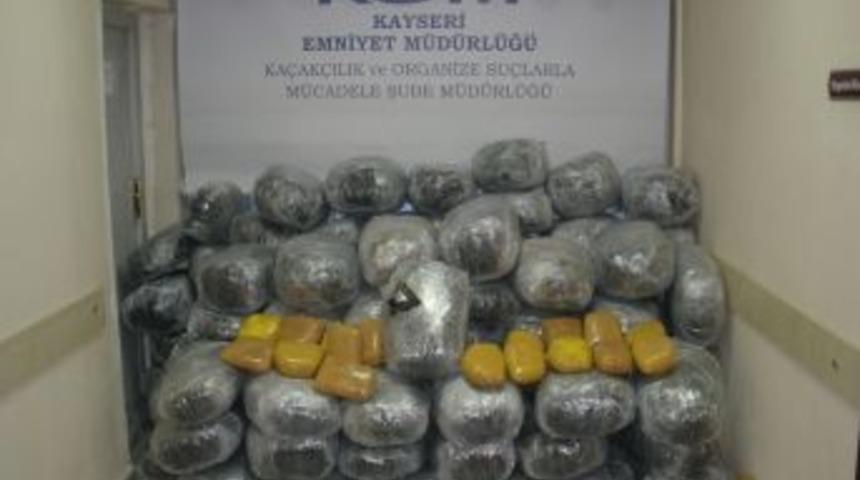 Kayseri'de 523 Kilo Esrar Maddesi Ele Ge&ccedil;irdi