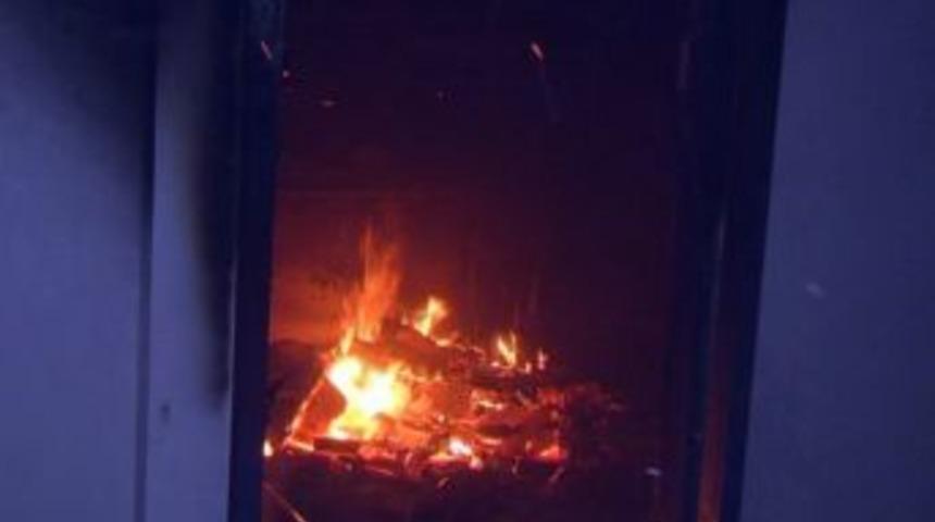 D&uuml;zce Kalıcı İşyerlerinde Yangın