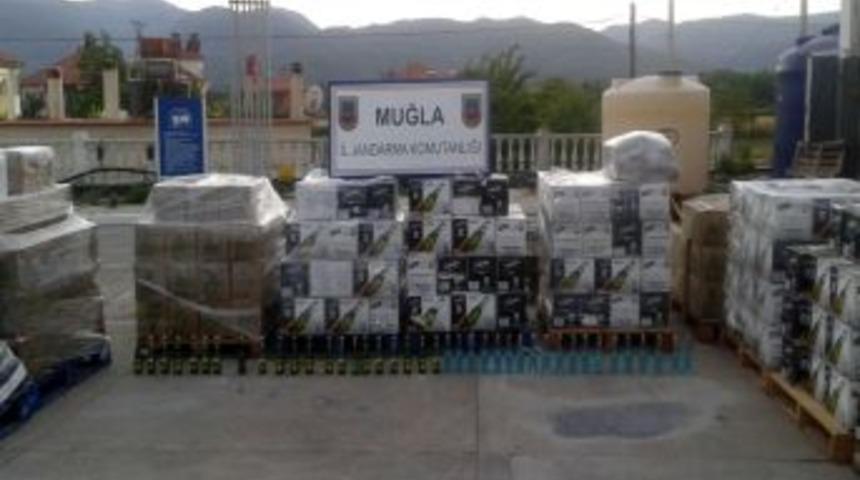 Muğla’da 30 Bin Şişe Bayat Içki Ele Geçirildi