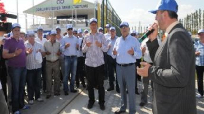 Çorlu Belediyesi Şehir Stadyumu Törenle Açıldı