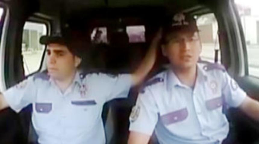 Dehşet anları polis kamerasında