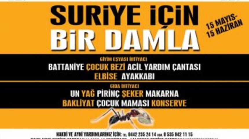 Suriyeli Savaş Mağdurları I&ccedil;in Yardım Toplanacak