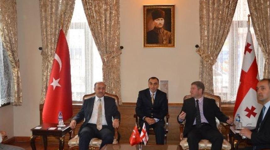 G&uuml;rcistan Samtshe-javaheti B&ouml;lgesinin Temsilcisi Ve Valisi&rsquo;nden Ardahan&rsquo;a Ziyaret