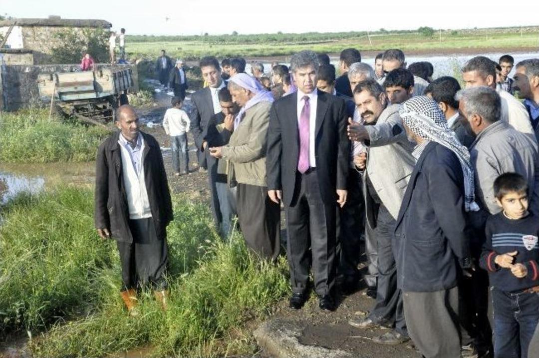 Siverek&rsquo;te Aşırı Yağmur K&ouml;ylerde Sele Neden Oldu